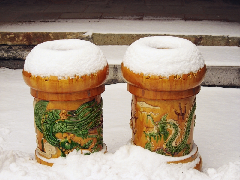 Snow-covered Lama Temple