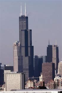 Chicago's Sears Tower is shown on Friday, Dec. 2, 2005. Several people were arrested in connection with the early stages of a plot to attack the Sears Tower and other buildings in the U.S., a federal law official said. (AP Photo