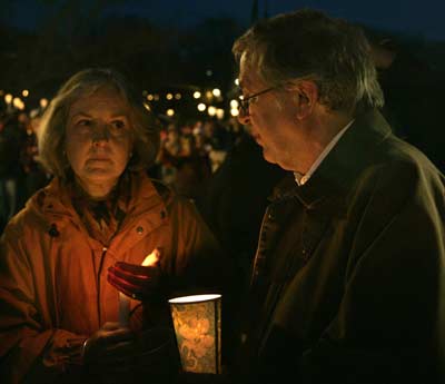 Candlelight vigil for Virginia Tech shooting victims