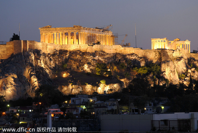 Historic relics in Athens