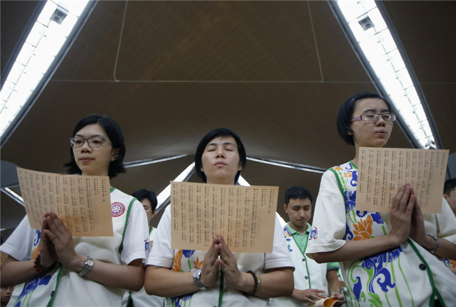 Praying for passengers of flight MH370