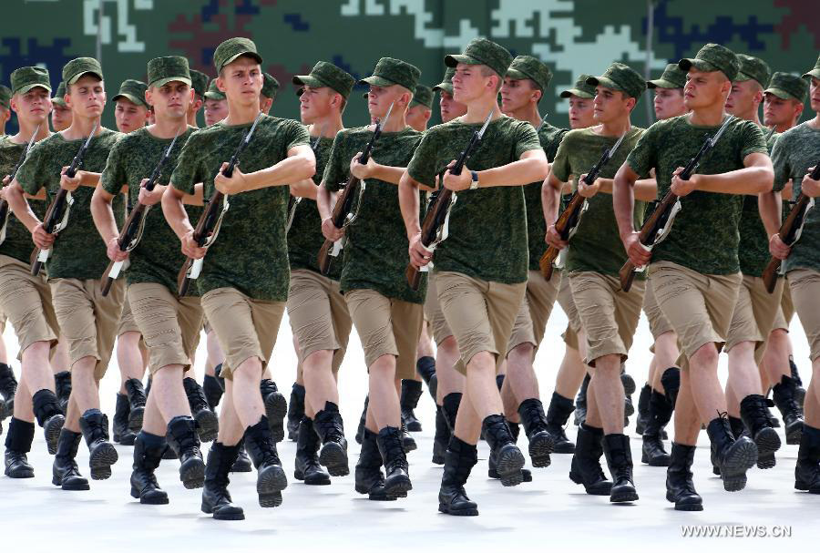 Foreign troops from 17 countries train for V-Day parade in Beijing