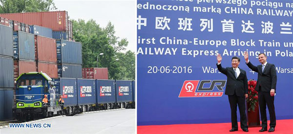 Chinese, Polish presidents highlight improved railway links