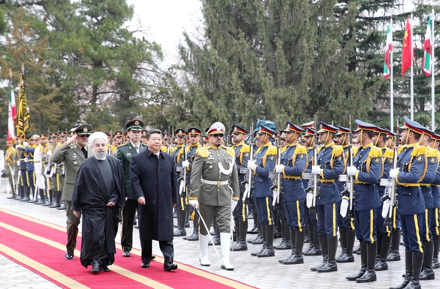 Chinese President Xi Jinping's red carpet welcome in Iran