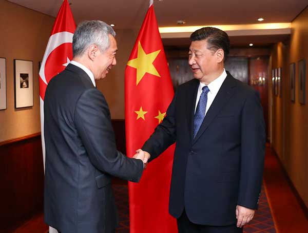 Xi urges mutual understanding with Singapore on core interests