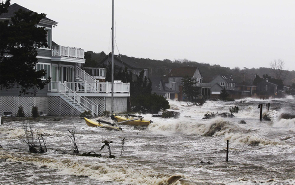 Superstorm Sandy floods NYC streets, causes blackouts