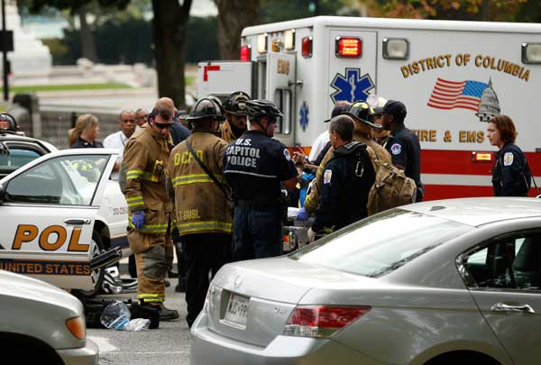 Gunfire forces brief lockdown at US Capitol in Washington