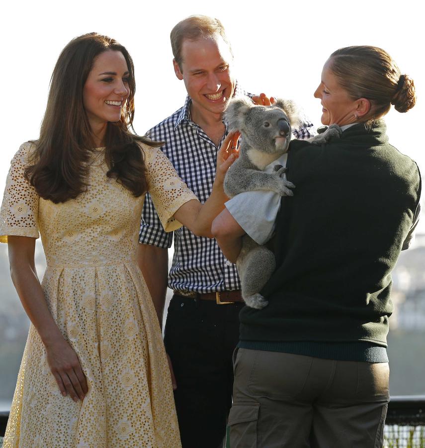 William, Kate and George tour Sydney's Taronga Zoo