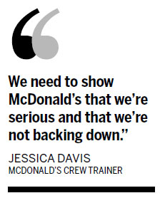 McDonald's employees rally against low wages