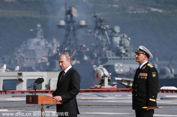 Russia marks Navy Day