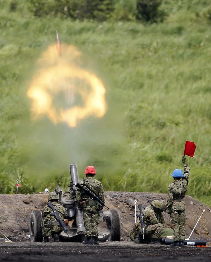 Japanese Ground Self-Defense Force conducts drill