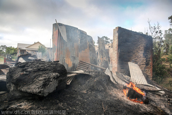 Australian wildfire threat eases as cool front moves in