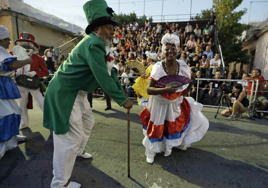 Llamadas parade celebrated in Uruguay