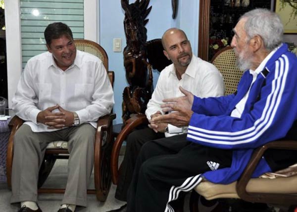 Fidel Castro meets the Cuban Five