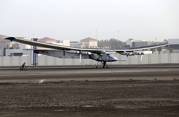 Solar Impulse is go from Abu Dhabi