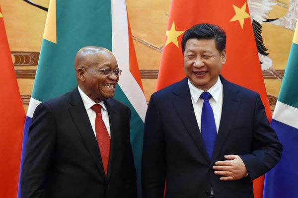 Chinese, South African leaders exchange congratulations on launch of 'Year of China'