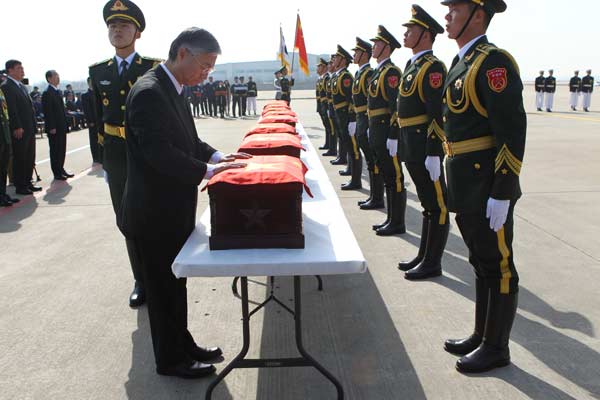 S Korea returns remains of 68 Chinese soldiers died in Korean War