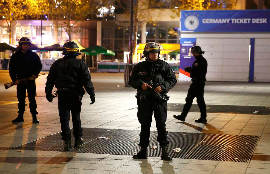 Paris shooting and explosions in photos