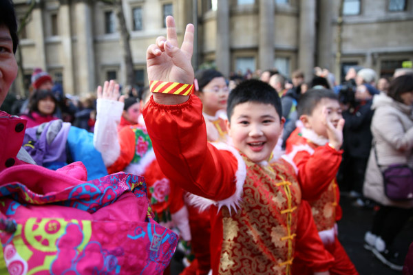 London marks Chinese New Year with biggest party outside Asia