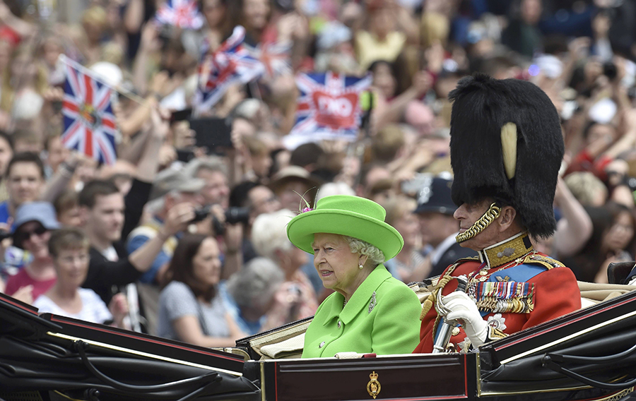 British pageantry on parade for Queen's official birthday