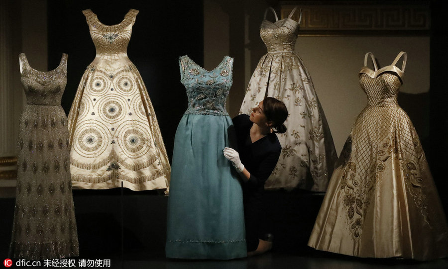 UK Queen Elizabeth's fashion through the ages goes on display