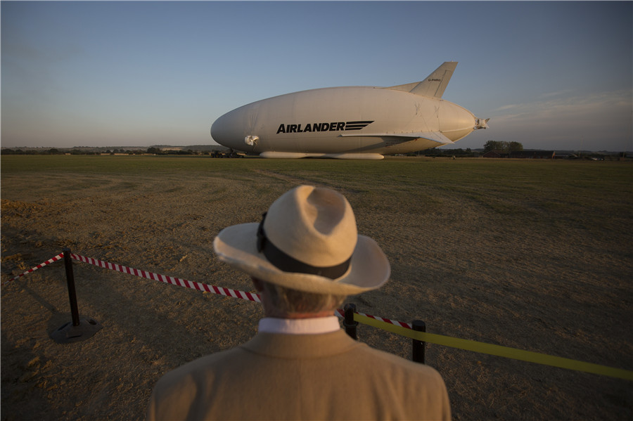 'Flying Bum' edges out of hangar before debut flight