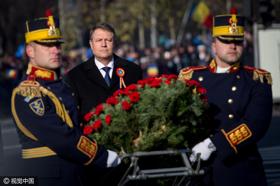 Military parade held to celebrate Romania's National Day