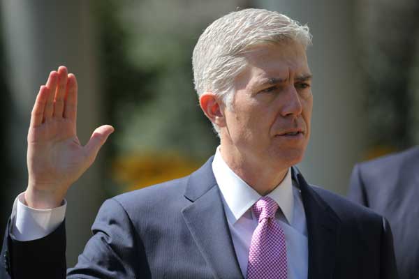 Gorsuch sworn into Supreme Court, restores conservative tilt