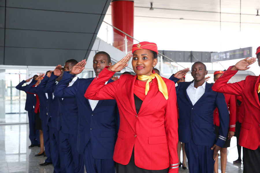 Train attendants prepare for trial operation of Nairobi-Mombasa railway