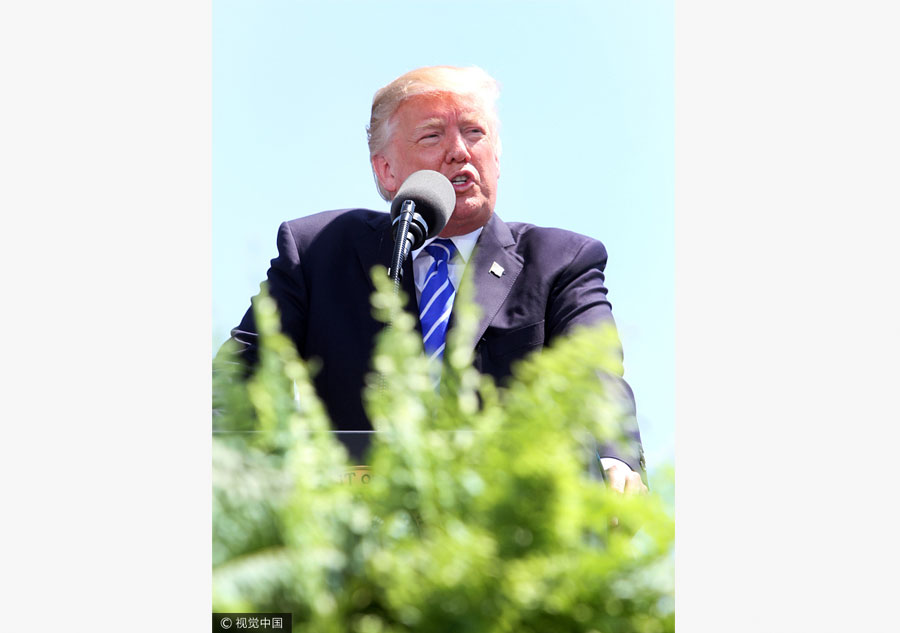 Trump attends US Coast Guard Academy commencement ceremony