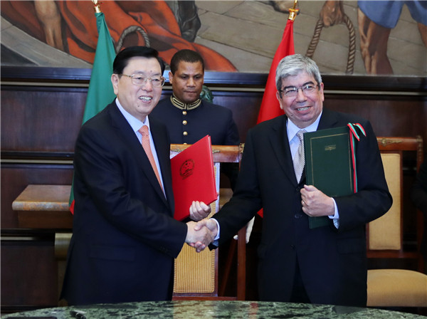 China-Portugal ties enjoy unprecedented high -- China's top legislator