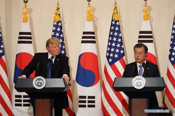 Trump delivers speech at S. Korea's parliament