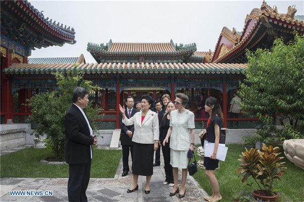 Chinese vice-premier meets with British Princess Anne