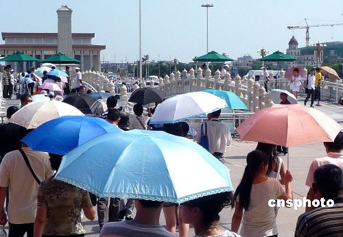 北京今年超35℃高溫日達11天 史上第二（組圖）